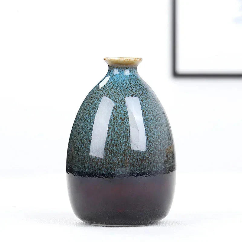 Mini Boho Glasiertes Keramikvase