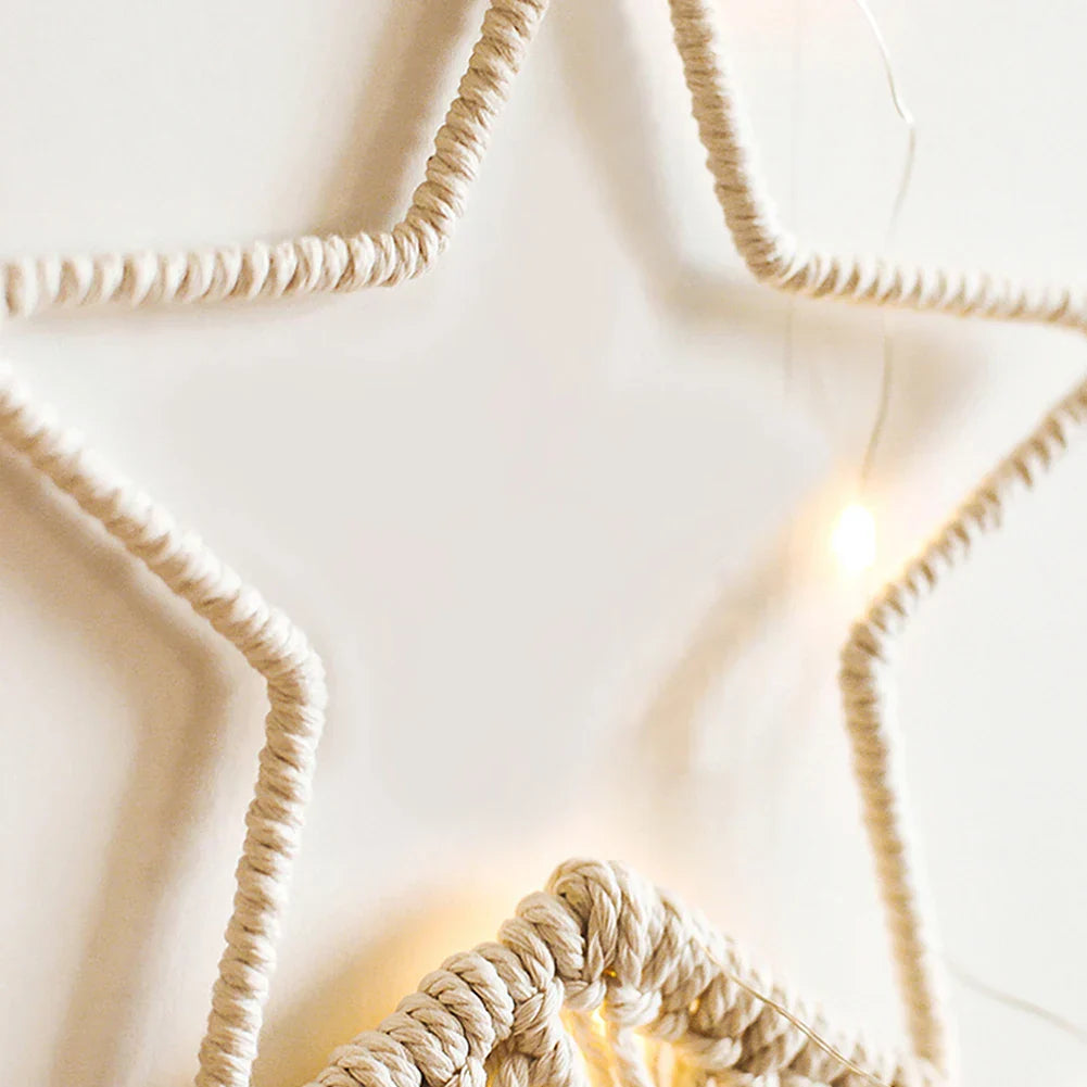 Makramee Traumfänger Boho Wohnkultur Mond Stern Dekoration Makramee Wandbehang Baby Nordic Zimmer Schlafzimmer Kinderkrippe Wohnzimmer Traumfänger