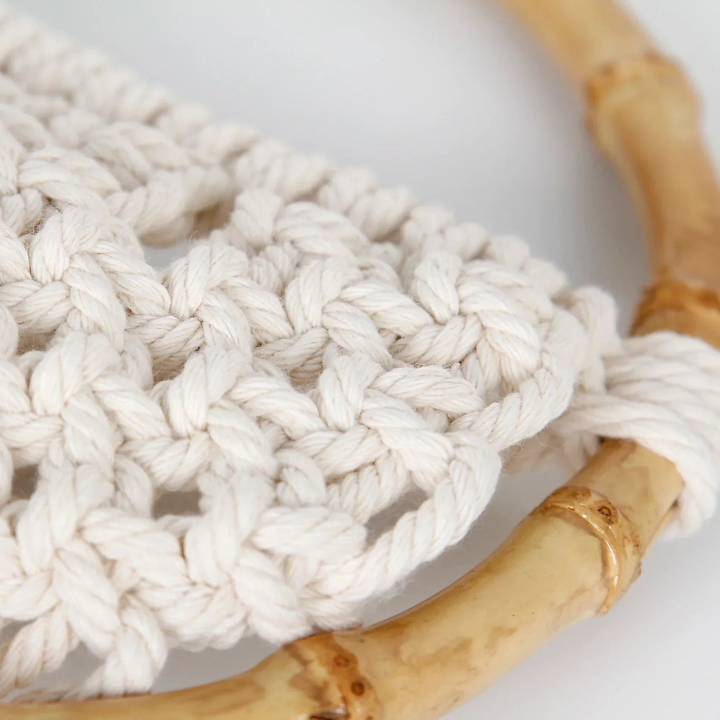 Boho Makramee Wandbehang mit Blumentopf-Tasche – Handgefertigter nordischer runder Wandteppich | Wohnheimzimmer & Wohnkultur