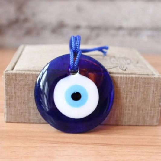 1 Stück Blauer Glas Türkischer Griechischer Böser Blick Charm Anhänger Dekoration Ornament Auto Zuhause Amulett Deko Boho