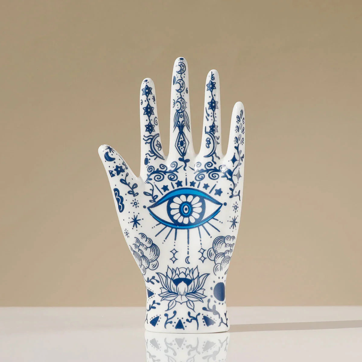 Keramischer böser Blick Hand Schmuckhalter