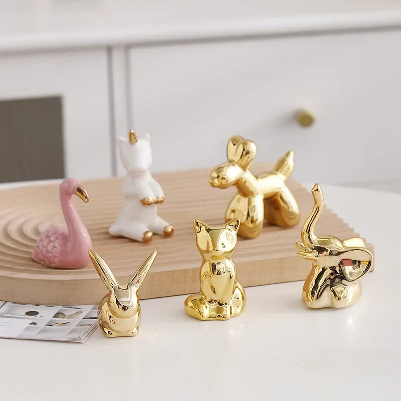 Keramischer Tier Schmuckhalter – Boho Wohnkultur Schmuckorganizer